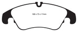 EBC 11 Audi A6 2.0 Turbo Redstuff Front Brake Pads - DP32022C