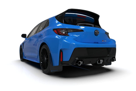 Rally Armor 23-26 Toyota GR Corolla Black Mud Flap w/Light Blue Logo - MF89-UR-BLK-NB