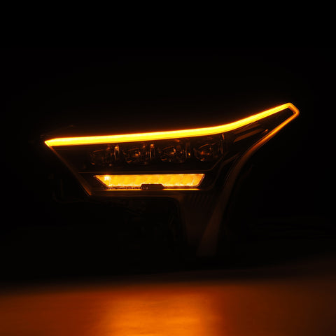 AlphaRex 22-23 Toyota Tundra NOVA-Series Headlights Black w/White DRL - Req 810029 OR 810030 - 880862