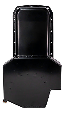 Moroso 80-85 Chevy Small Block/Dart (w/2 Pc Seal) Road Race Wet Sump 7qt 7.5in Steel Oil Pan - Black - 21814