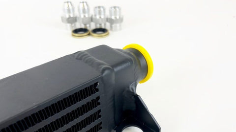 CSF 82-94 BMW 3 Series (E30) High Performance Oil Cooler w/-10AN Male & OEM Fittings - 8092