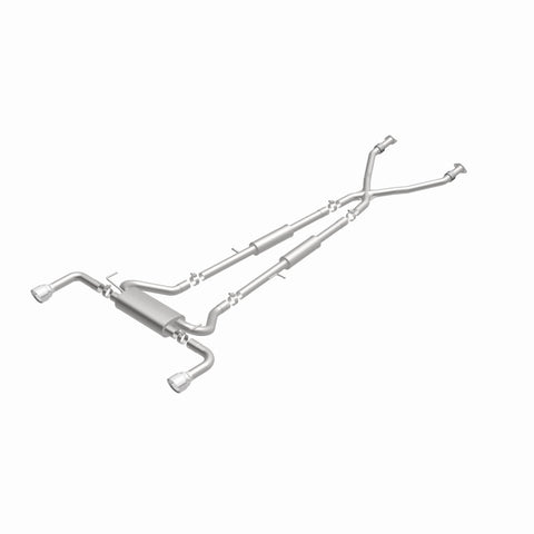 MagnaFlow 14 Infiniti Q50 V6 3.7L Cat-Back Polished Stainless Tips Dual Split Rear Exit Exhaust - 15310
