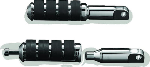 Kuryakyn Male Mount 2-1/2inch Footpeg Extension Chrome (Pair) - 8064