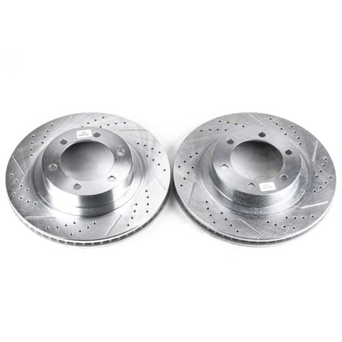 Power Stop 03-09 Lexus GX470 Front Evolution Drilled & Slotted Rotors - Pair - JBR975XPR