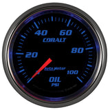 Autometer Cobalt 66mm 0-100 PSI Oil Pressure Gauge - 7921