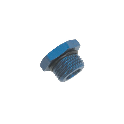 Russell Performance -10 AN Straight Thread Plug (Blue) - 660290