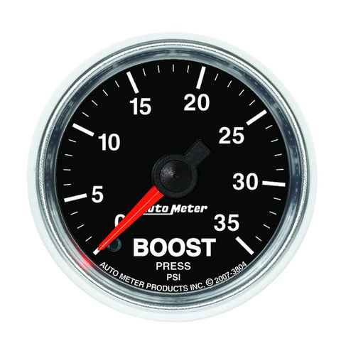 AutoMeter GS 2 1/16 inch 35PSI Mechanical Boost Gauge - 3804