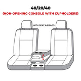 Covercraft 19-20 Ford F-150 Polycotton SeatSaver Custom Front Row Seat Covers - Charcoal - SS3480PCCH