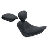Mustang 06-17 Harley Softail Wide Tire(200mm)Wide Tripper Solo Seat w/Driver Backrest - Black - 79735