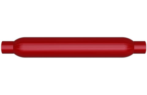 MagnaFlow Muffler Red Pack Series Glasspack 3.5in Rd 12in Body Length 1.75in/1.75in Inlet/Outlet - 13113