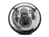 Raxiom 97-18 Jeep Wrangler TJ/JK Axial Series LED Daymaker Headlights- Chrome Housing (Clear Lens) - J108043