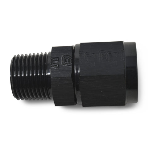 Russell Performance -8 AN Straight Female to 3/8in Male NPT Fitting (Black) - 614217