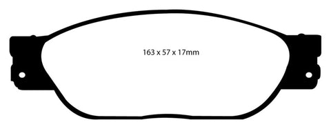 EBC 01-05 Ford Thunderbird 3.9 Redstuff Front Brake Pads - DP31220C