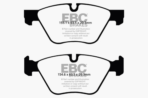 EBC 11+ BMW 528 2.0 Turbo (F10) Yellowstuff Front Brake Pads - DP42088R