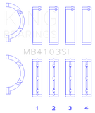 King Chrysler 197 (Size .026) Crankshaft Main Bearings (Set of 4) - MB4103SI.026