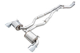 AWE Tuning 2020 Toyota Supra A90 Resonated Touring Edition Exhaust - 5in Chrome Silver Tips - 3015-32118