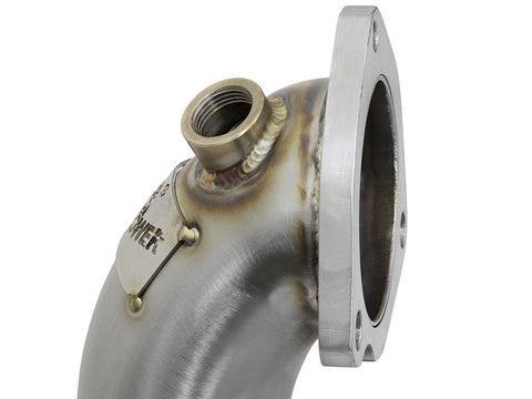 aFe 09-13 MINI Cooper S (R56) L4 1.6L (t) Twisted Steel Down Pipe 2-1/2in 304 Stainless Steel w/ Cat - 48-36318-1HC