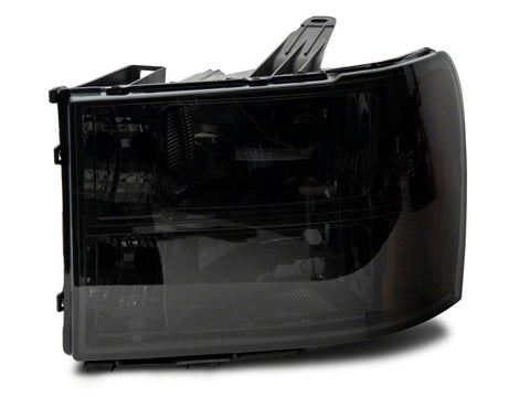 Raxiom 07-14 GMC Sierra 1500/2500 HD/3500 HD Axial OEM Rep Headlights- Chrome Housing- Smoked Lens - S518299