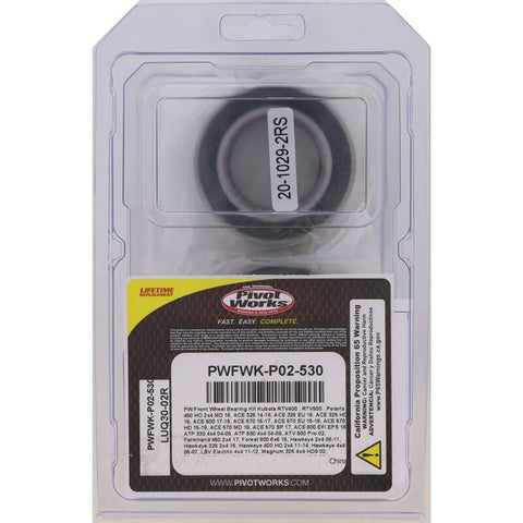 Pivot Works 06-11 Polaris Hawkeye 2x4 Front Wheel Bearing Kit - PWFWK-P02-530