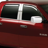 Putco 19-20 Ram 1500 - Crew Cab (Set of 4) Element Chrome Window Visors - 480071