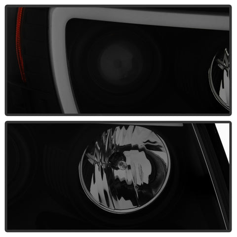 Spyder 05-11 Toyota Tacoma Ver 2 Proj Headlights - Light Bar DRL - Black Smoke PRO-YD-TT05V2-LB-BSM - 5085771