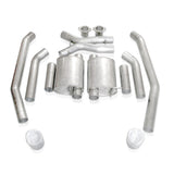 Stainless Works 2004 GTO 3in Catback Chambered Mufflers X-Pipe Wide Oval Tip - GTOTOLTM
