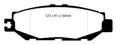 EBC 93-94 Lexus LS400 4.0 Redstuff Rear Brake Pads - DP31008C