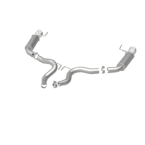 MagnaFlow Axle Back, SS, 3in, Competition, Dual Split Polished 4.5in Tip 2015 Ford Mustang GT V8 5.0 - 19103