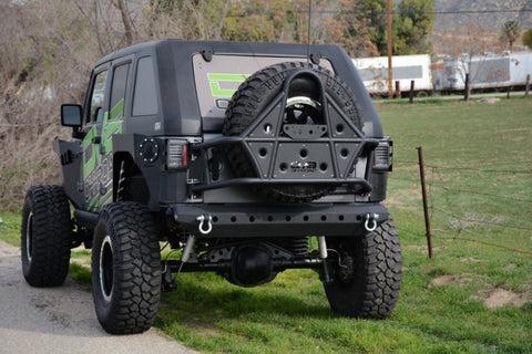 DV8 Offroad 07-18 Jeep Wrangler Body Mounted Tire Carrier - TCSTTB-01