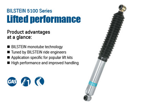 Bilstein 5100 Series 99-06 Chevy Silverado 1500/97-03 Ford F-150 Front 46mm Monotube Shock Absorber - 24-236942