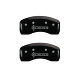MGP 4 Caliper Covers Engraved Front & Rear Lincoln Black finish silver ch - 36006SLCNBK