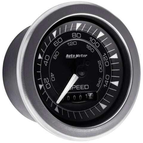 Autometer Chrono 3-3/8in 160MPH Electric Programmable Speedometer Gauge - 8188