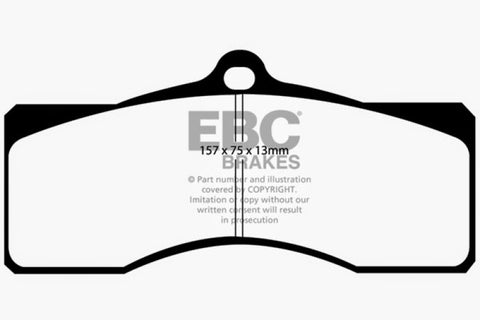 EBC 68-69 Chevrolet Camaro (1st Gen) 4.9 Greenstuff Front Brake Pads - DP21155