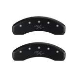 MGP 4 Caliper Covers Engraved Front & Rear Vintage Style/RT Red finish silver ch - 12088SRTRRD