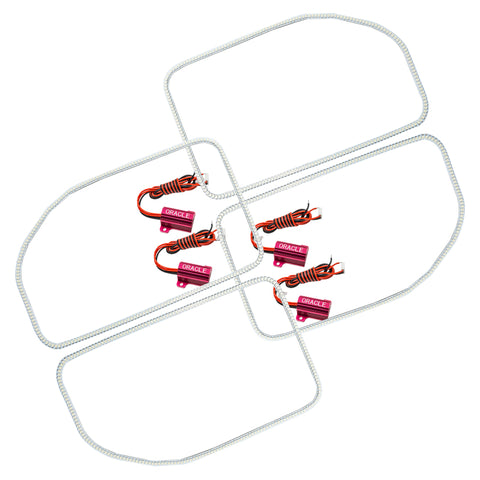 Oracle Ford F250/350 11-16 LED Halo Kit (Square Ring Design) - White - 2383-001