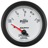 AutoMeter Gauge Fuel Level 2-5/8in. 0 Ohm(e) to 90 Ohm(f) Elec Phantom II - 7814