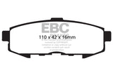 EBC 04-06 Mazda MPV 3.0 Greenstuff Rear Brake Pads - DP61733