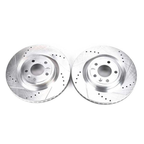 Power Stop 11-14 Ford Mustang Front Evolution Drilled & Slotted Rotors - Pair - AR85144XPR
