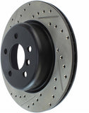 StopTech 2011-2013 BMW 535i / 2012-2016 BMW 640i Slotted & Drilled Rear Right Brake Rotor - 127.34131R