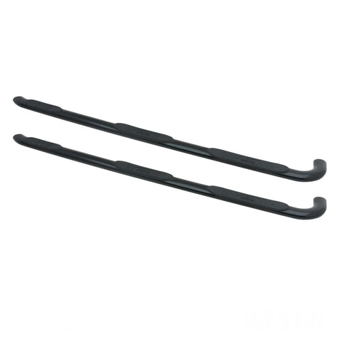 Westin 15-18 Chevy Silv 25/3500 Dbl Cab(6.5ft)/Dually (8ft) Platinum 4 Oval WTW Nerf Step Bars - Blk - 24-54565