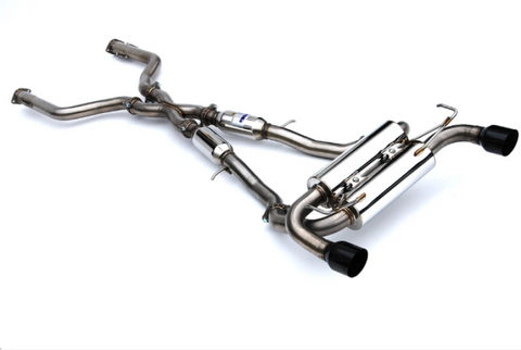 Invidia 2022+ Nissan Z 70mm Gemini Cat Back Exhaust - Single Layer Black Tip - HS22N4Z7GM1SBL