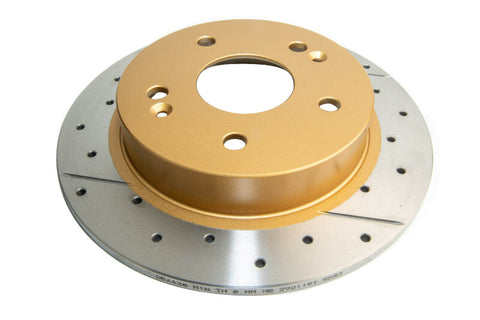 DBA 06-15 Acura CSX Rear Street Series Drilled & Slotted Rotor w/Gold Hat - DBA438X