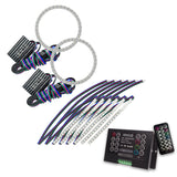 Oracle 15-17 Ford Mustang V6/GT/Shelby DRL w/ Halo Kit - ColorSHIFT w/ 2.0 Controller - 2267-333