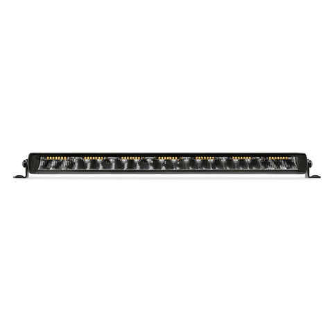 Go Rhino Xplor Blackout Combo Series Sgl Row LED Light Bar w/Amber (Side/Track Mount) 20.5in. - Blk - 751052012CSS