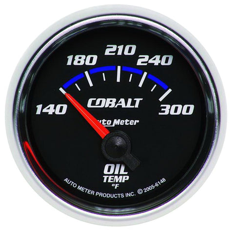 Autometer Cobalt 2 1/6in 140-300 Degree F Oil Temperature Gauge - 6148