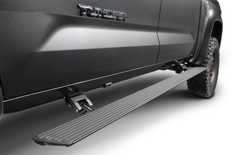 RealTruck 22-24 Toyota Tundra DC 4dr VoltStep Electric Running Board Kit (No Drill) - Tex. Blk - 20444580PC