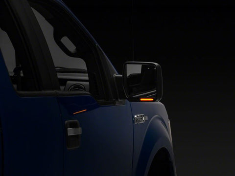 Raxiom 04-14 Ford F-150 Axial Series Side Mirror LED Turn Signal Lights- Smoked - T542597