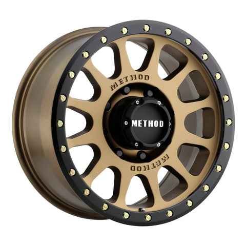 Method MR305 NV 20x10 -18mm Offset 8x180 130.81mm CB Method Bronze/Black Street Loc Wheel - MR30521088918N