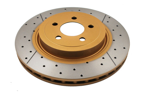 DBA 09-20 Dodge Challenger Front Drilled & Slotted Street Series Rotor - 2438X