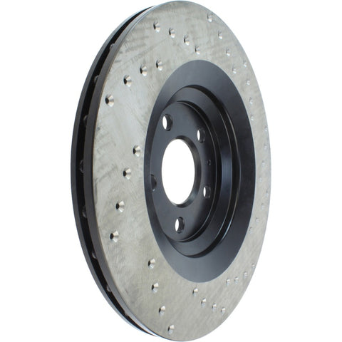 StopTech 07-10 Audi S6 Drilled Right Rear CRYO Rotor - 128.33117CR